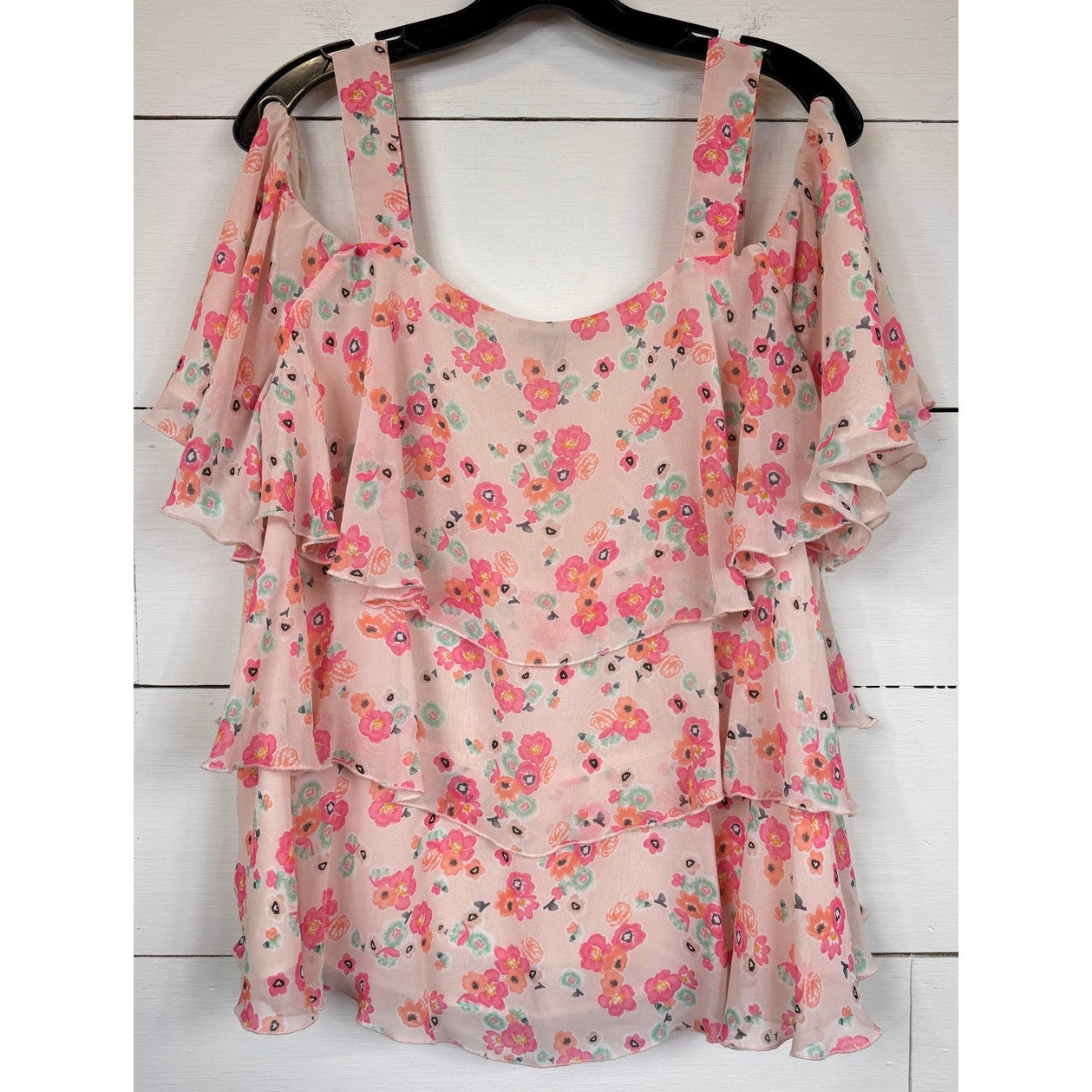 Lane Bryant Cold Shoulder Blouse Women's Size 18