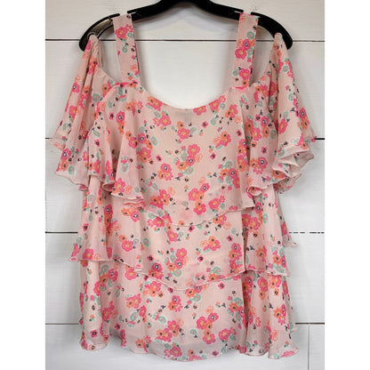 Lane Bryant Cold Shoulder Blouse Women's Size 18