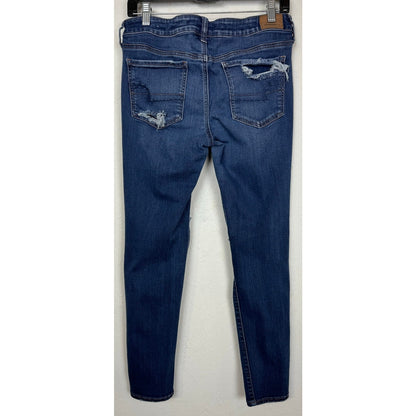 American Eagle Outfitters Blue Super Stretch Jeans Women's 10 Short