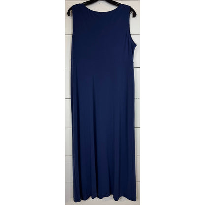 Cato Blue Sleeveless Maxi Dress Women's Size 14/16W