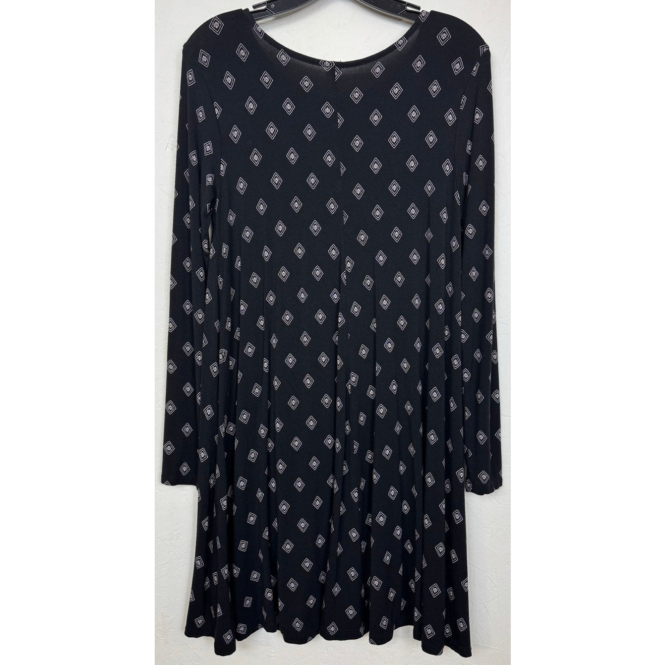 Old Navy Black Beige Knee Length Dress Women's Medium