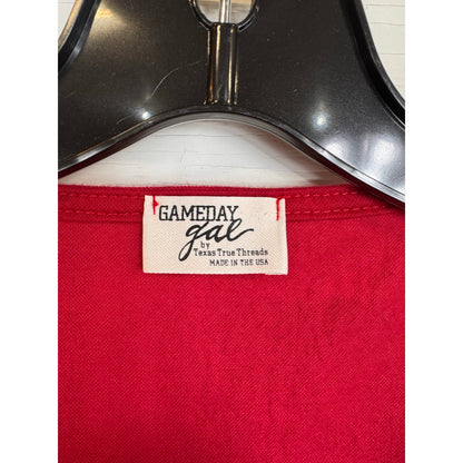 Gameday Gal Short Sleeve Blouse Women's Size Small