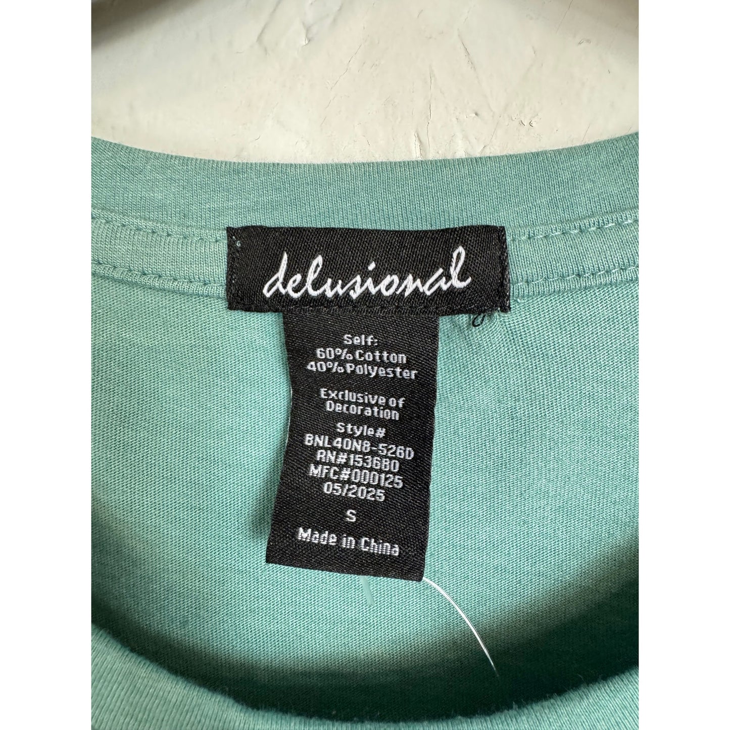 Delusional Blue Shirt Sleeve T-shirt Women's Small