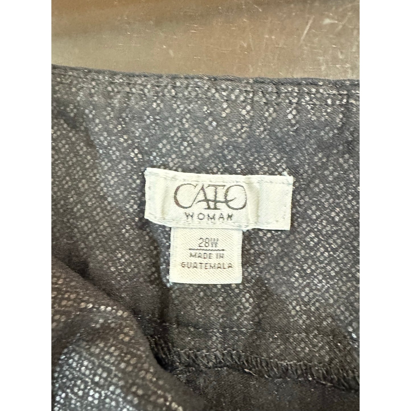 Cato Black Chino Cropped Pants Women's 28W