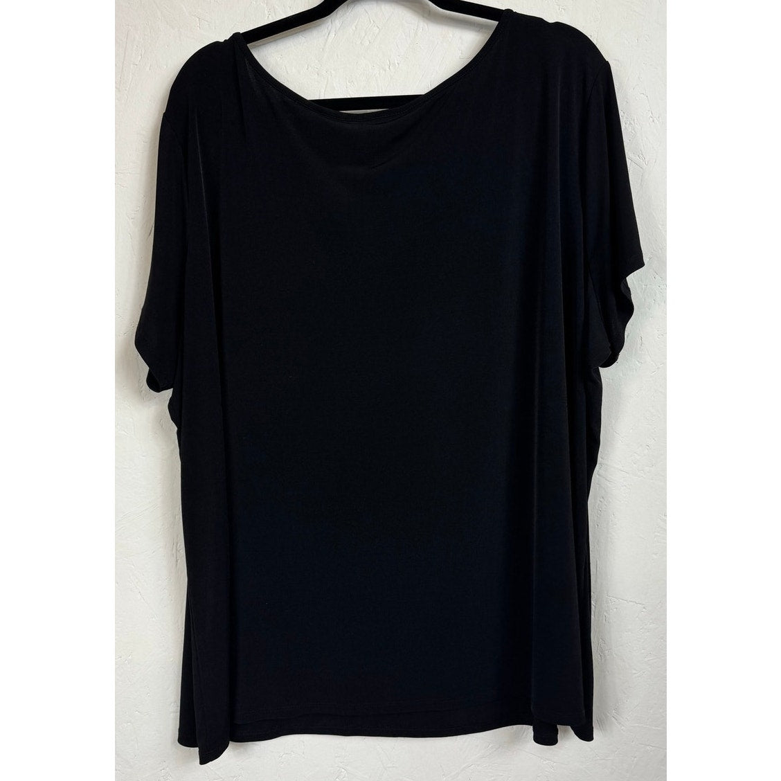 Apostrophe Black Short Sleeve Blouse Women's Size 24/26W