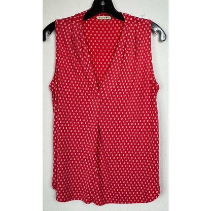 Beacon Red Sleeveless Blouse Women's Medium