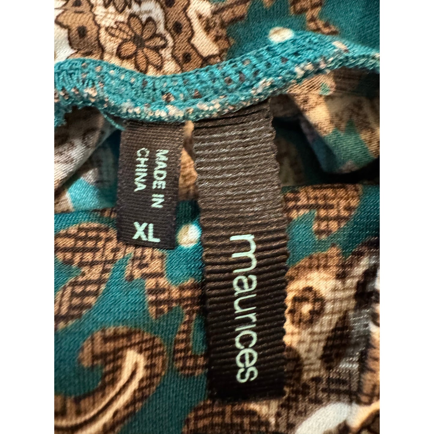 Maurices Green Short Sleeve Blouse Women's Size XL