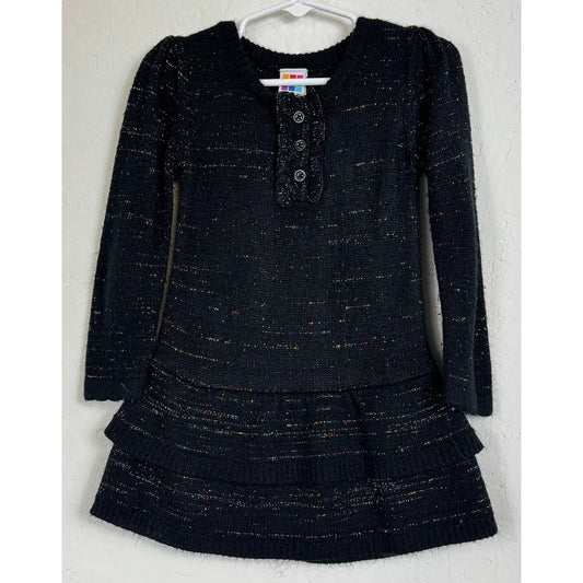 Healthtex Black Long Sleeve Sweater Dress Baby 24m