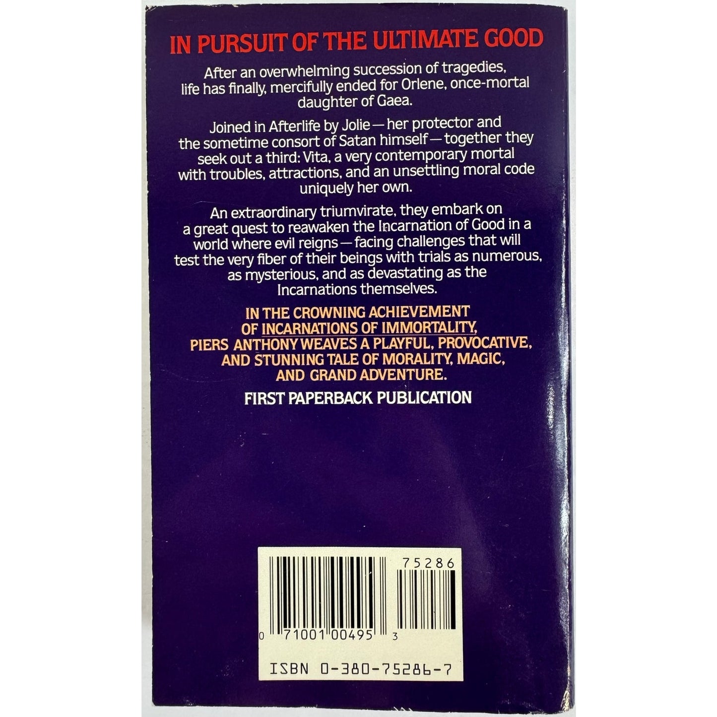 And Eternity by Piers Anthony (Paperback)