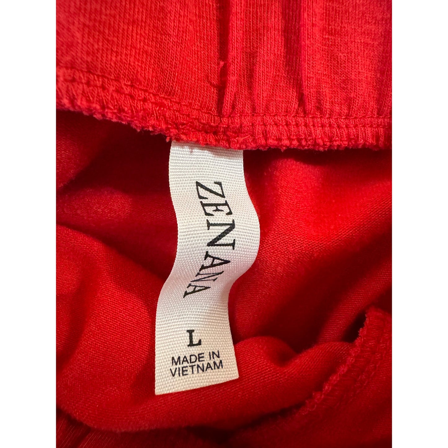 Zenana Red Knee Length Skirt Women's Large