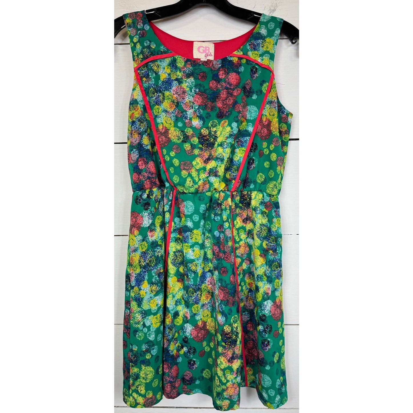 GB Girl's Green Knee Length Dress Girl's Size XL