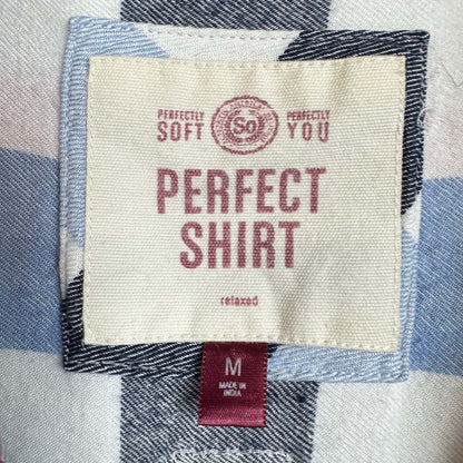 So Long sleeve Button Up Shirt Women's Size Medium