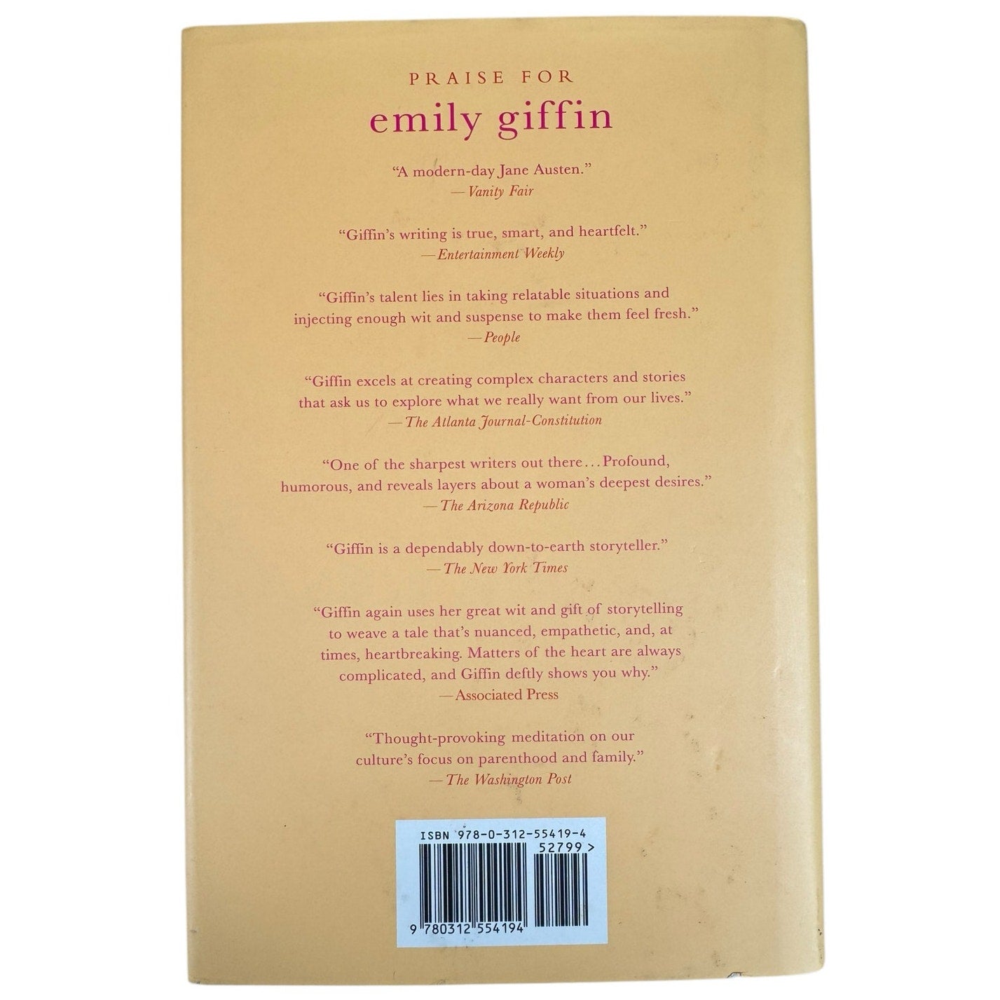 Where We Belong by Emily Giffin (Hardcover)