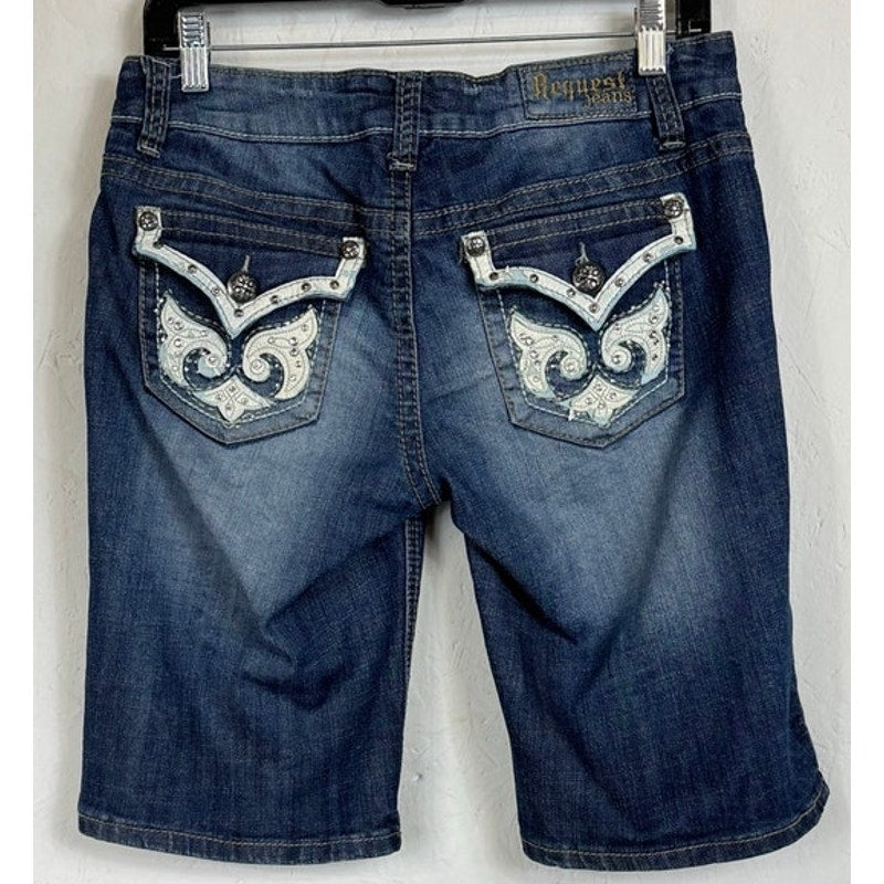 Request Jeans Blue Denim Shorts Women's 9