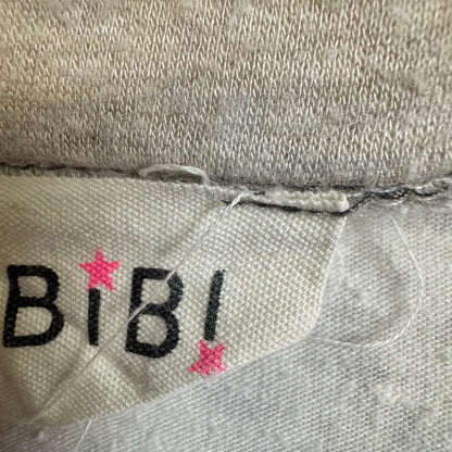 BiBi BT104 Gray Leopard Raglan Long Sleeve T-Shirt XL - Image 3