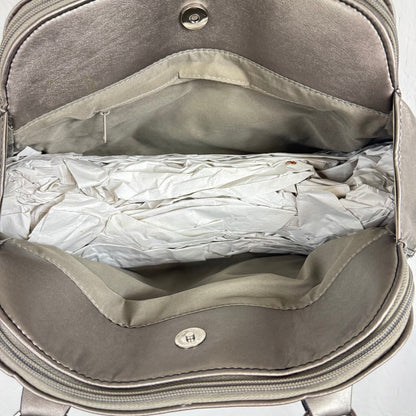 Metallic Gray shoulder bag silver hardware