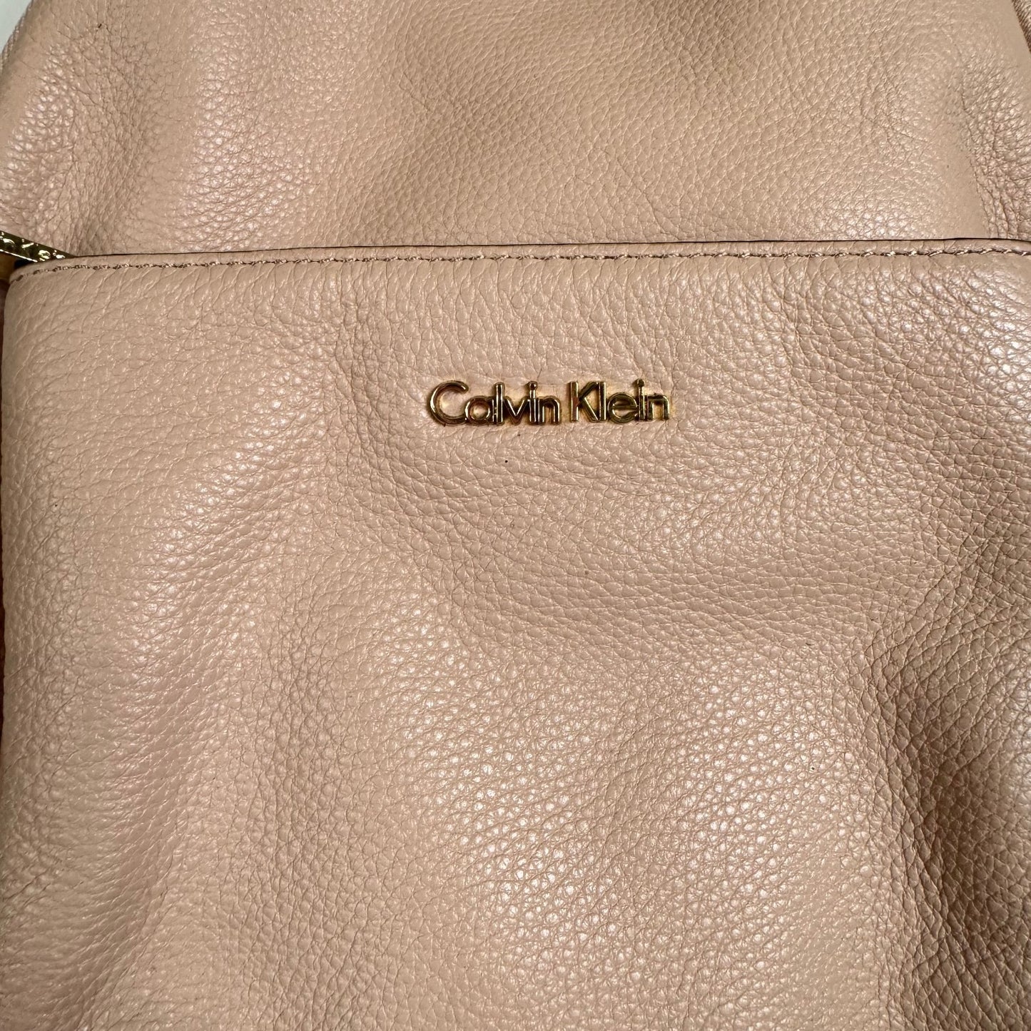 Calvin Klein pink backpack Gold hardware