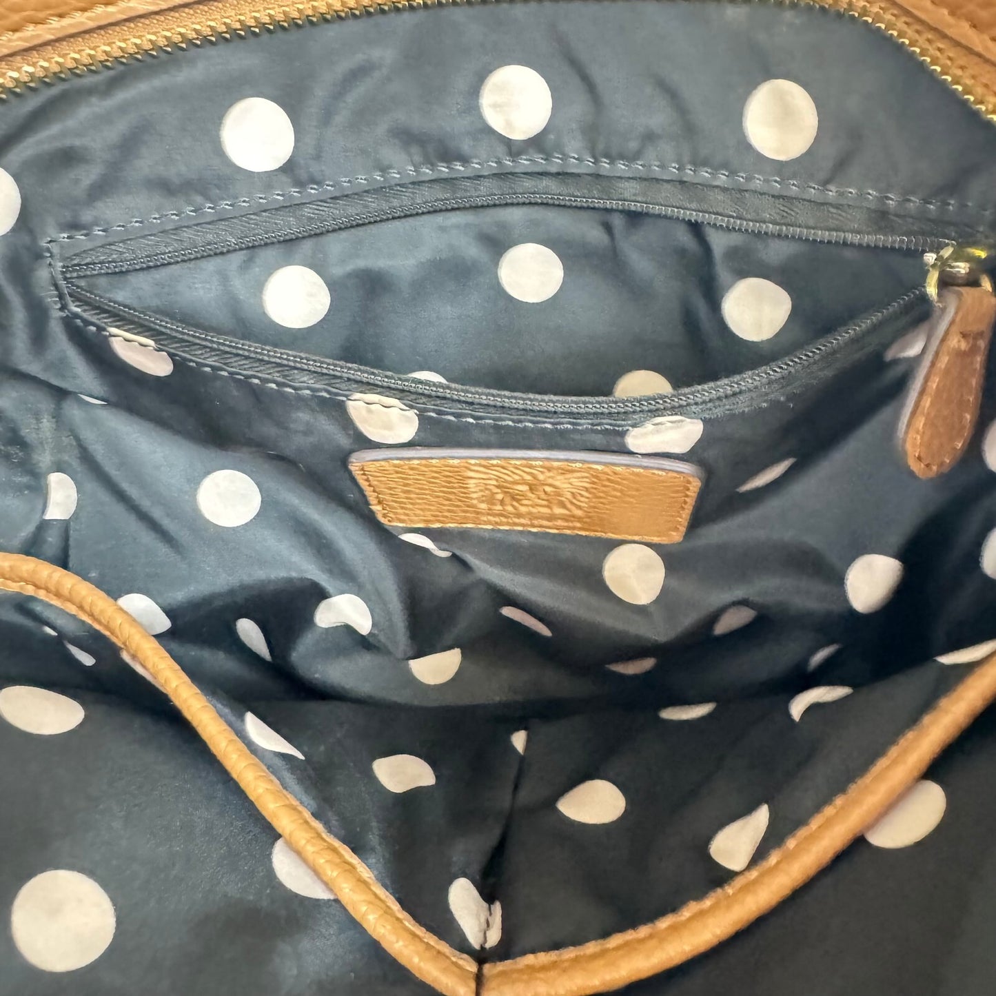 Anne Klein brown shoulder bag gold toned hardware
