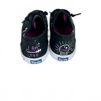 Keds Black and White Slip-on Girl's Shoe Size 2 Big Kids