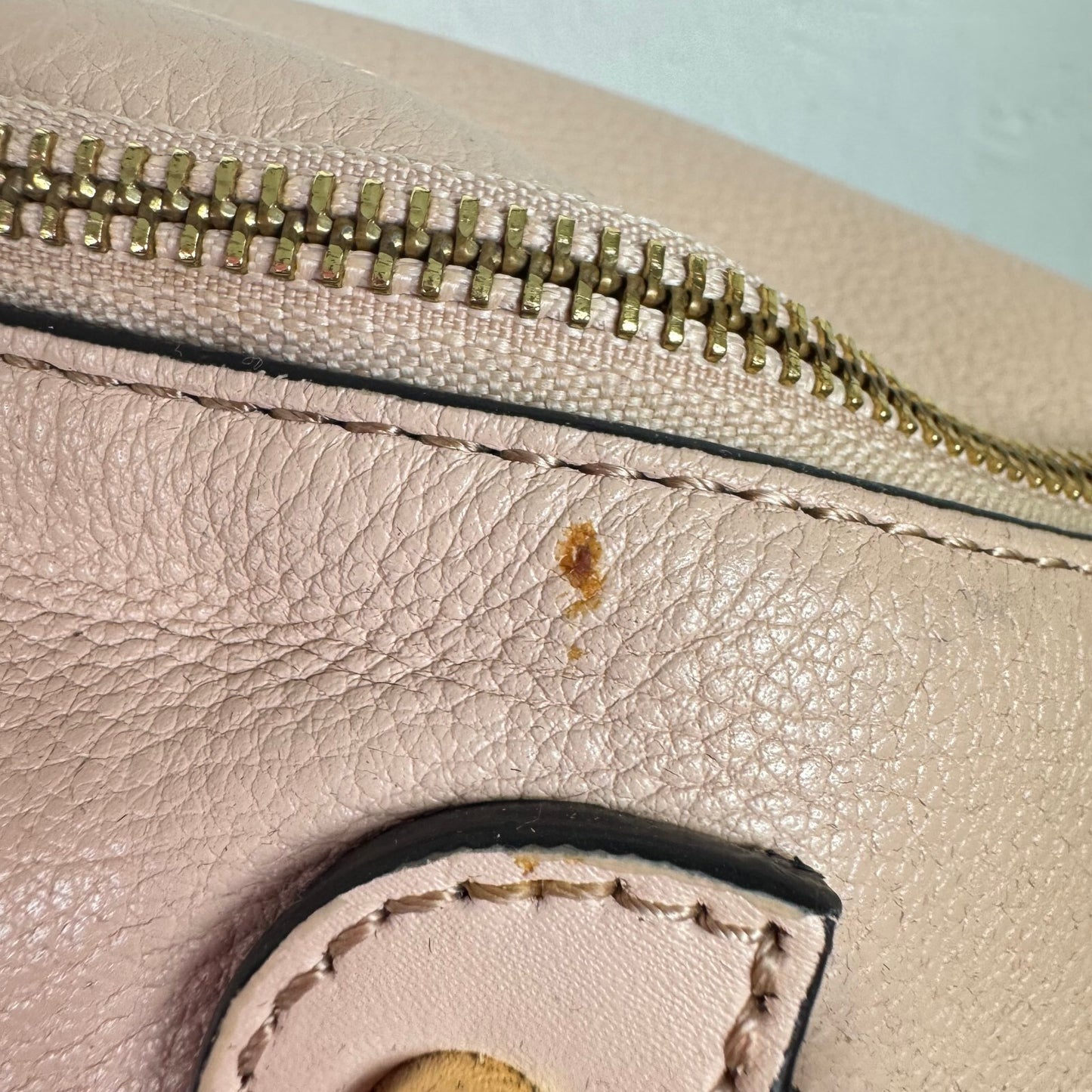 Calvin Klein pink backpack Gold hardware