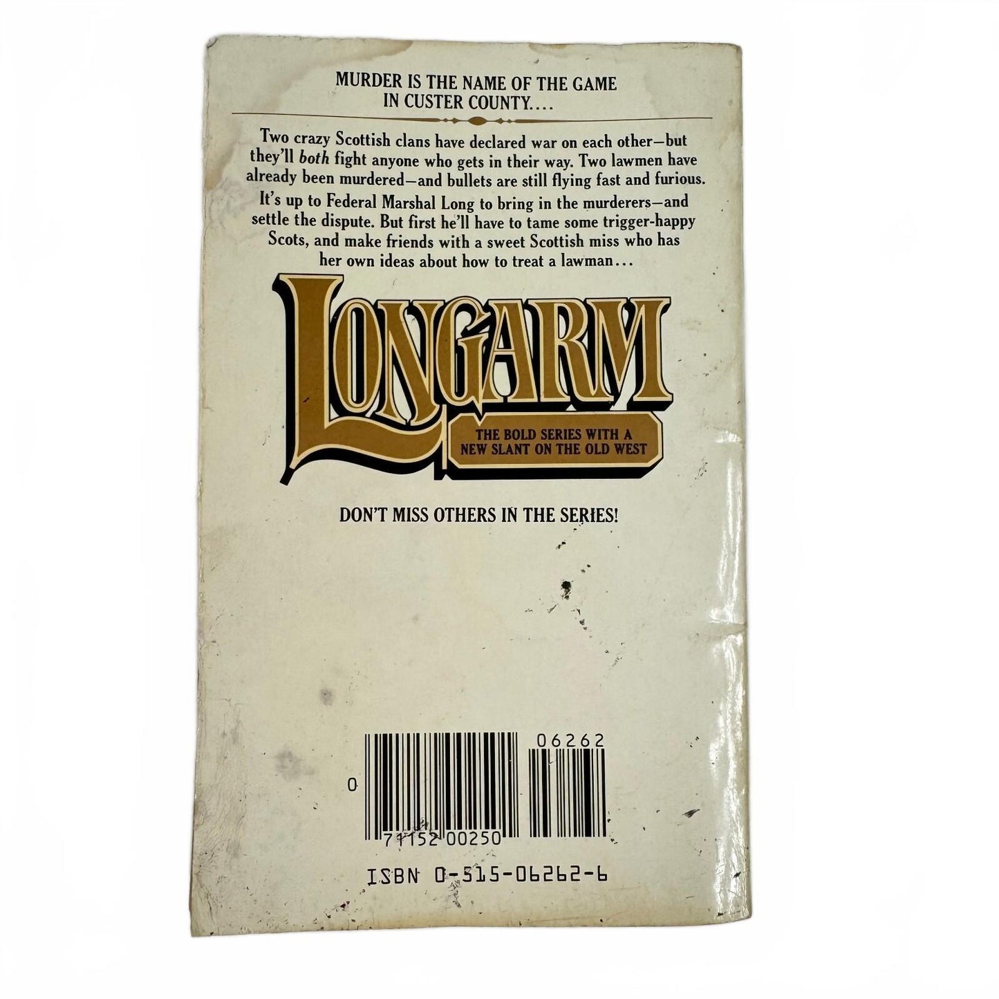 Longarm and the Custer County War by Tabor Evans (paperback)