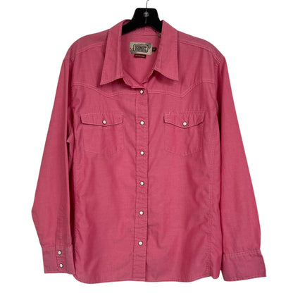 C.E. Schmidt Workwear Fit For Her Women's Pink Western Shirt Size 1X - Image 1
