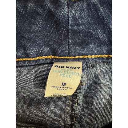 Old Navy Blue Straight Cut Jeans Women's Size 18