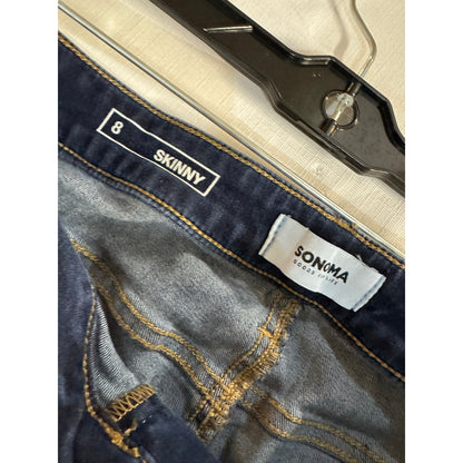 Sonoma Blue Skinny Jeans Women's Size  8
