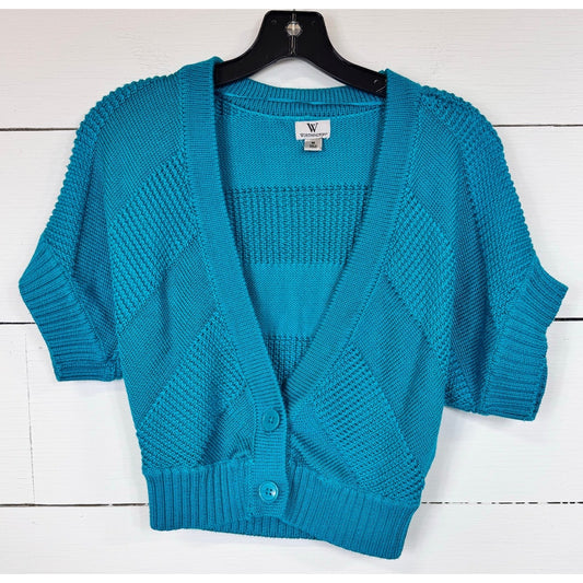 Worthington Short Sleeve Cardigan Women's Size Medium
