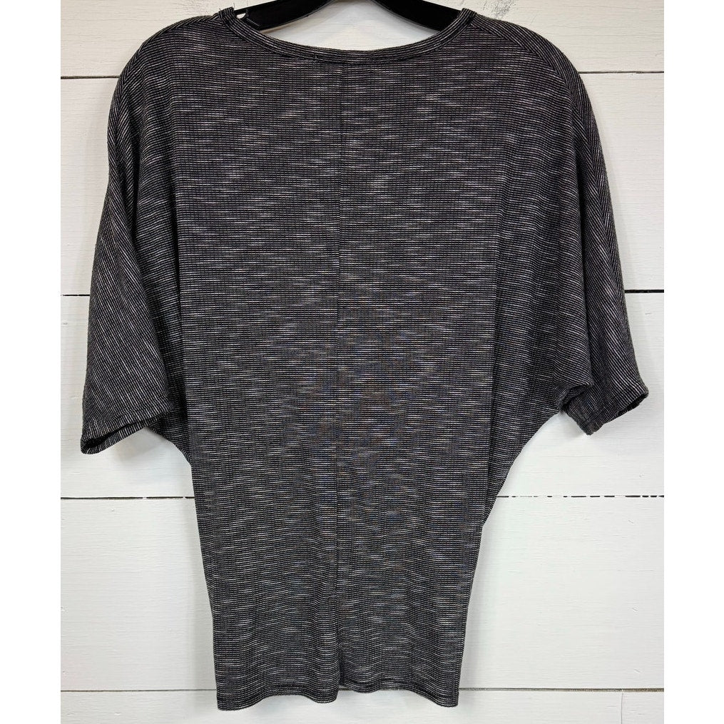Chance or Fate Gray Short Sleeve Blouse Women's Size XS