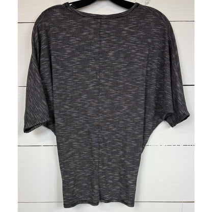 Chance or Fate Gray Short Sleeve Blouse Women's Size XS