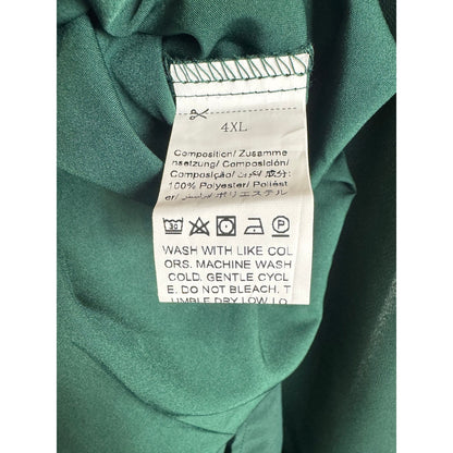 Green 2pc Set Blouse and Pants Women's Size 4X