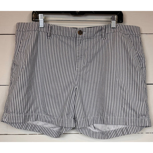 Old Navy Striped Chino Shorts Women's Size 16