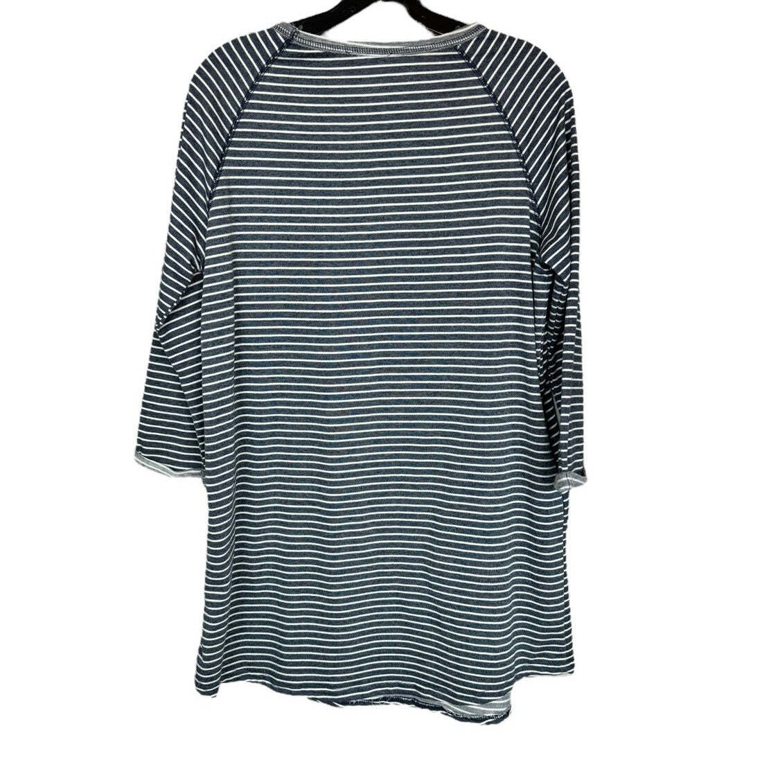 She + Sky Blue and White 3/4 sleeve Mini Dress Women's Size Medium