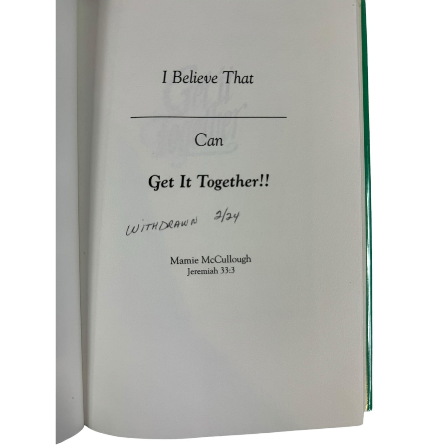 Get it Together and Remember Where You Put it by Mamie McCullough (Hardcover)