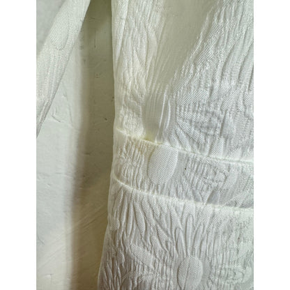 Black Label by Evan Picone White Long Sleeve Dress Jacket Women's 14