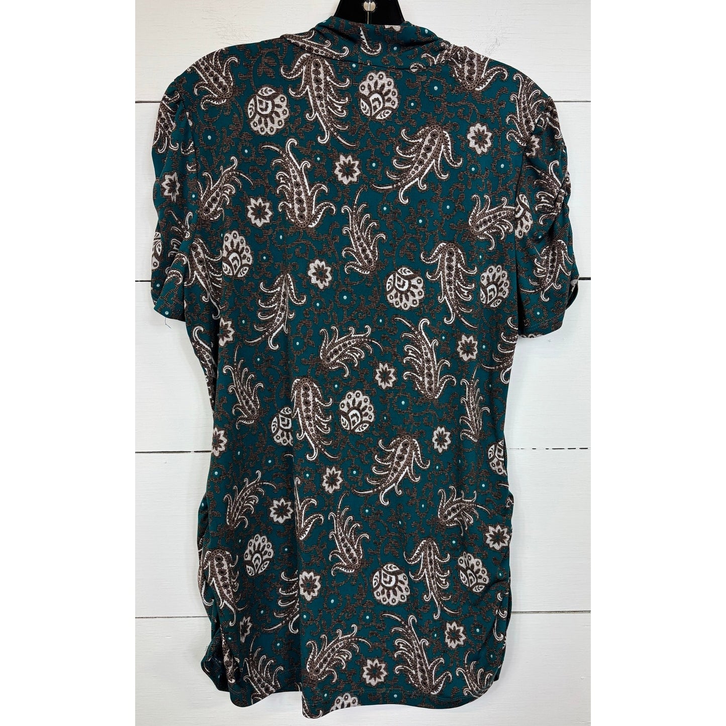 Maurices Green Short Sleeve Blouse Women's Size XL