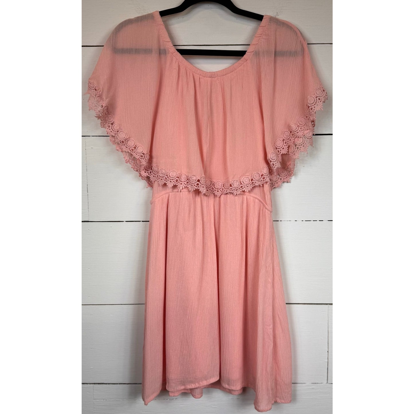 Diva Pink Knee Length Dress Women's Size Large