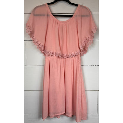 Diva Pink Knee Length Dress Women's Size Large