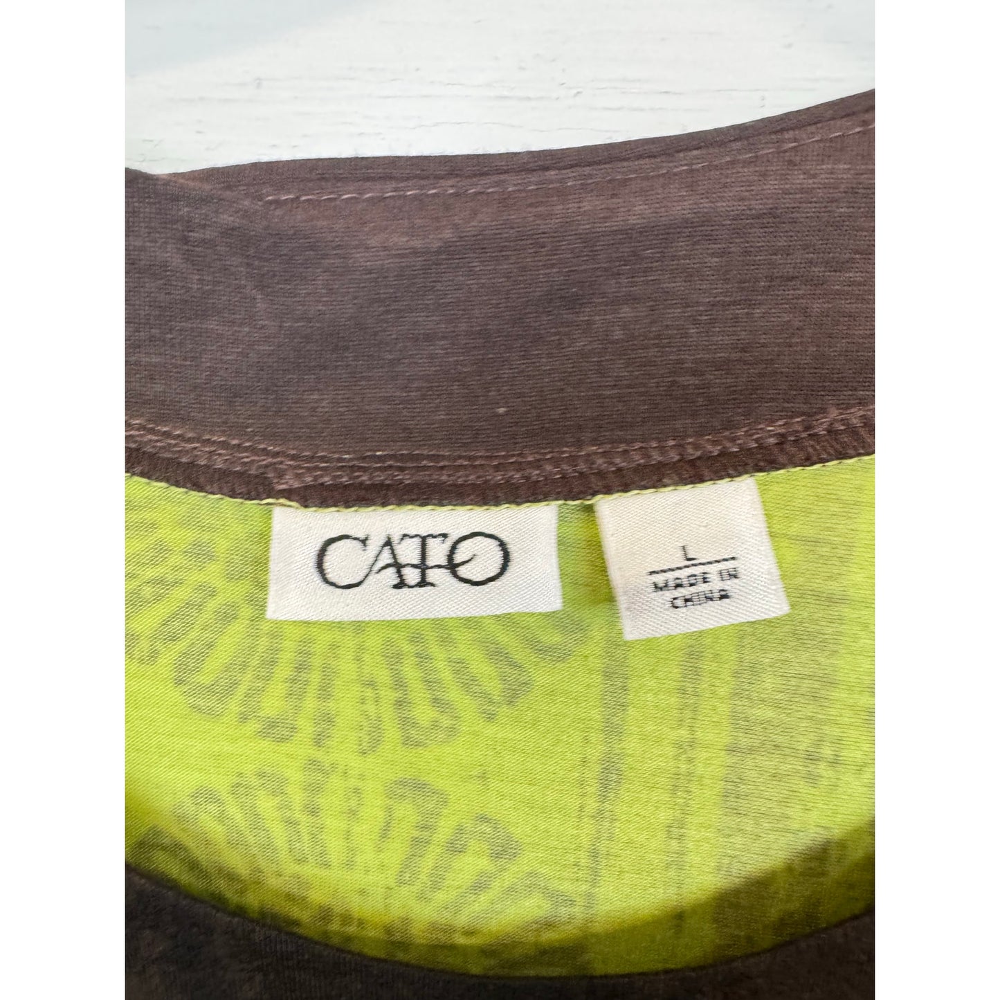 Cato Green Blouse Women’s Large
