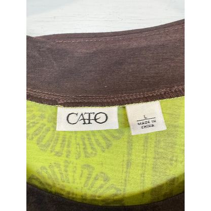 Cato Green Blouse Women’s Large