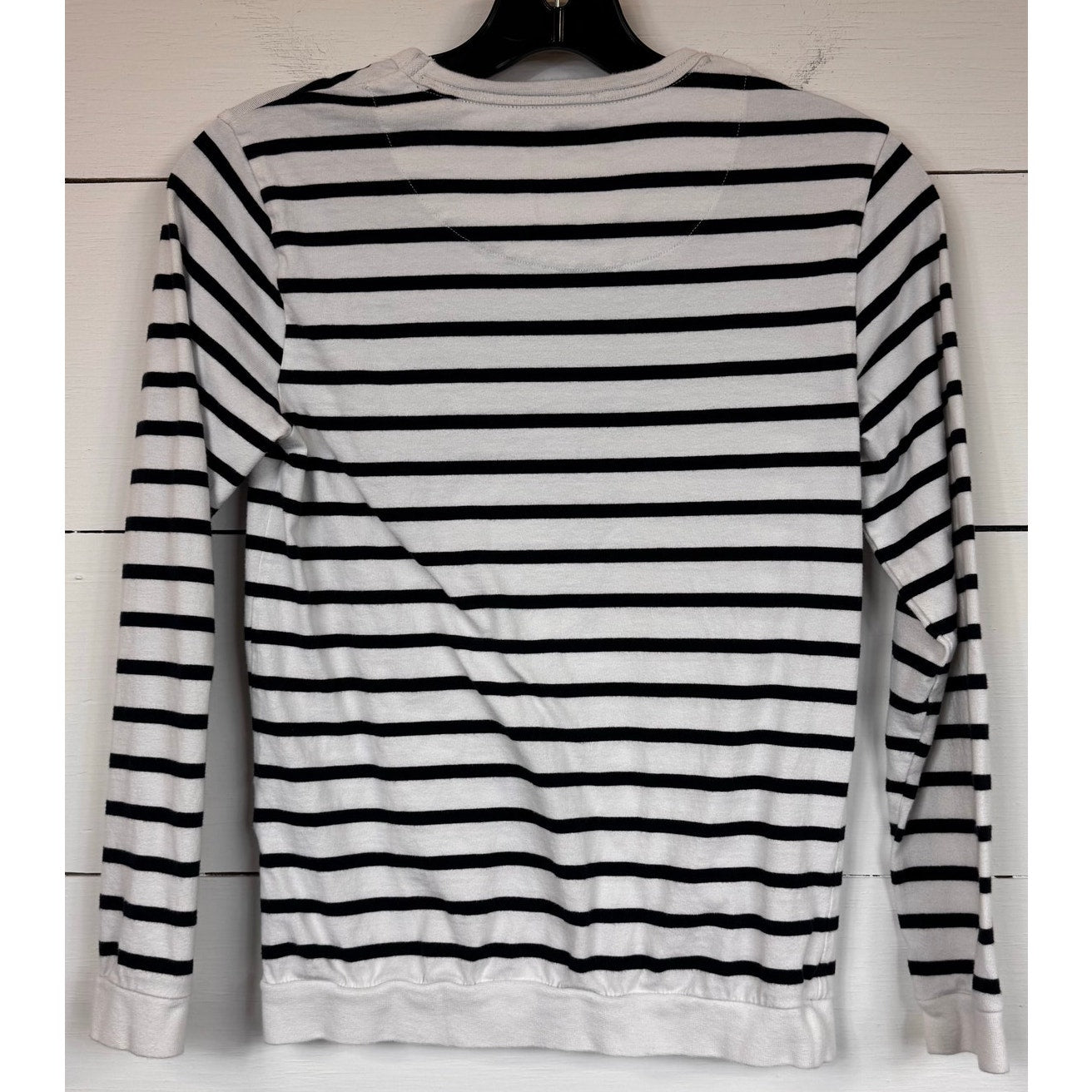 Denim & Flower Striped Long Sleeve T-Shirt Girl's Size 9/10