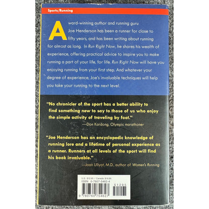 Run Right Now by Joe Henderson (Paperback)