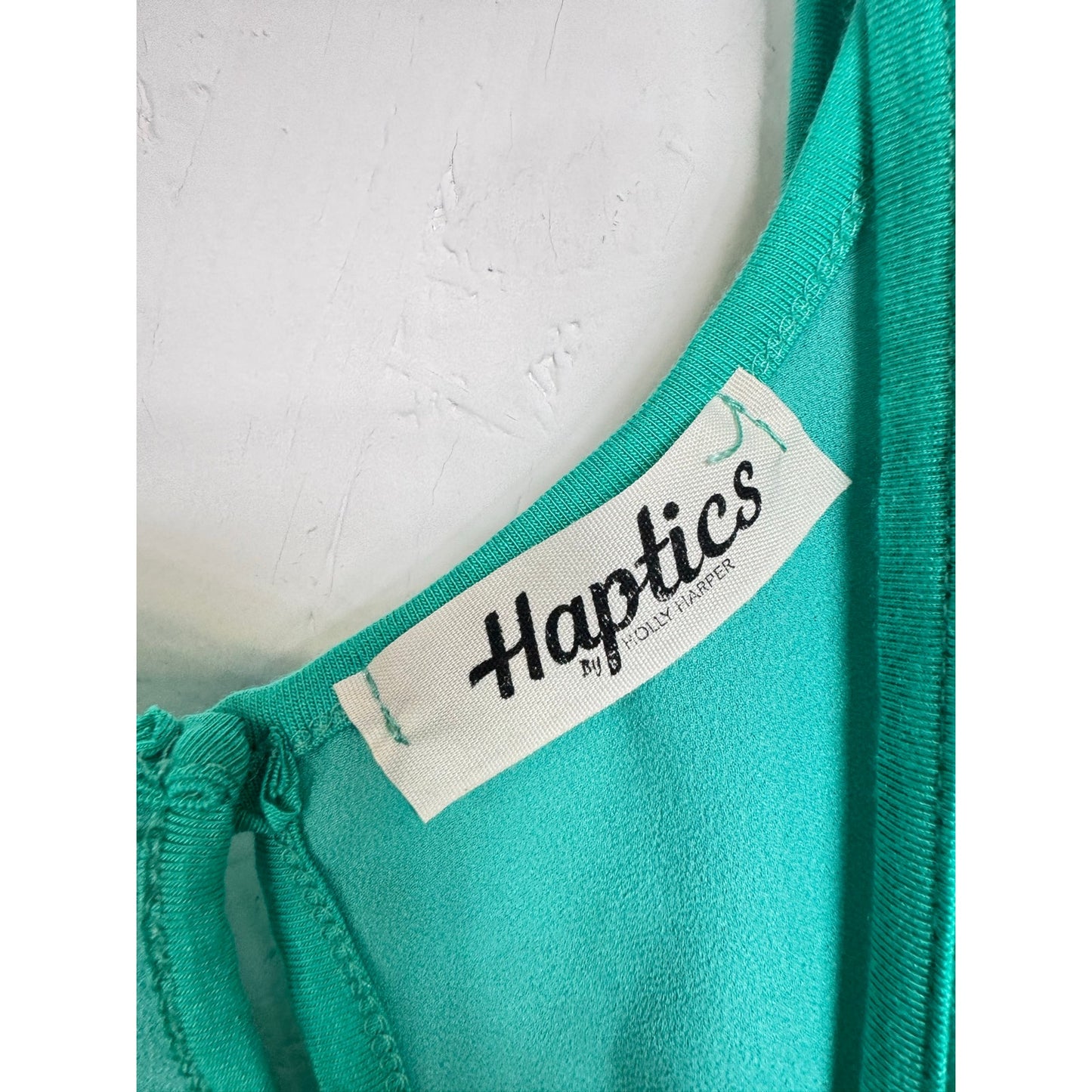 Haptics Green Sleeveless Blouse Women's 1X