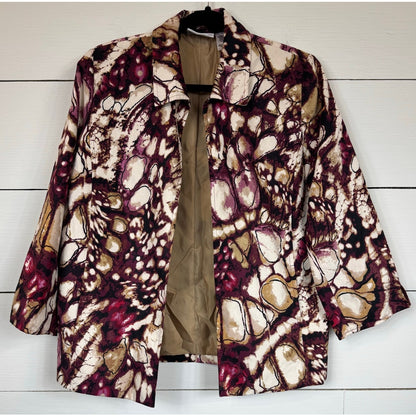 Alfred Dunner 3/4 Sleeve Jacket Women's Size 10