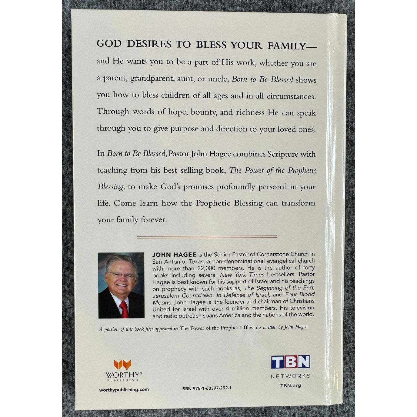 Born to be Blessed by John Hagee (Hardcover)