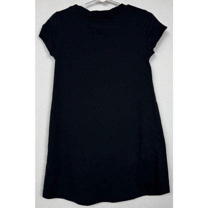Basic Editions Black T-shirt Dress Girl's Medium (7/8)