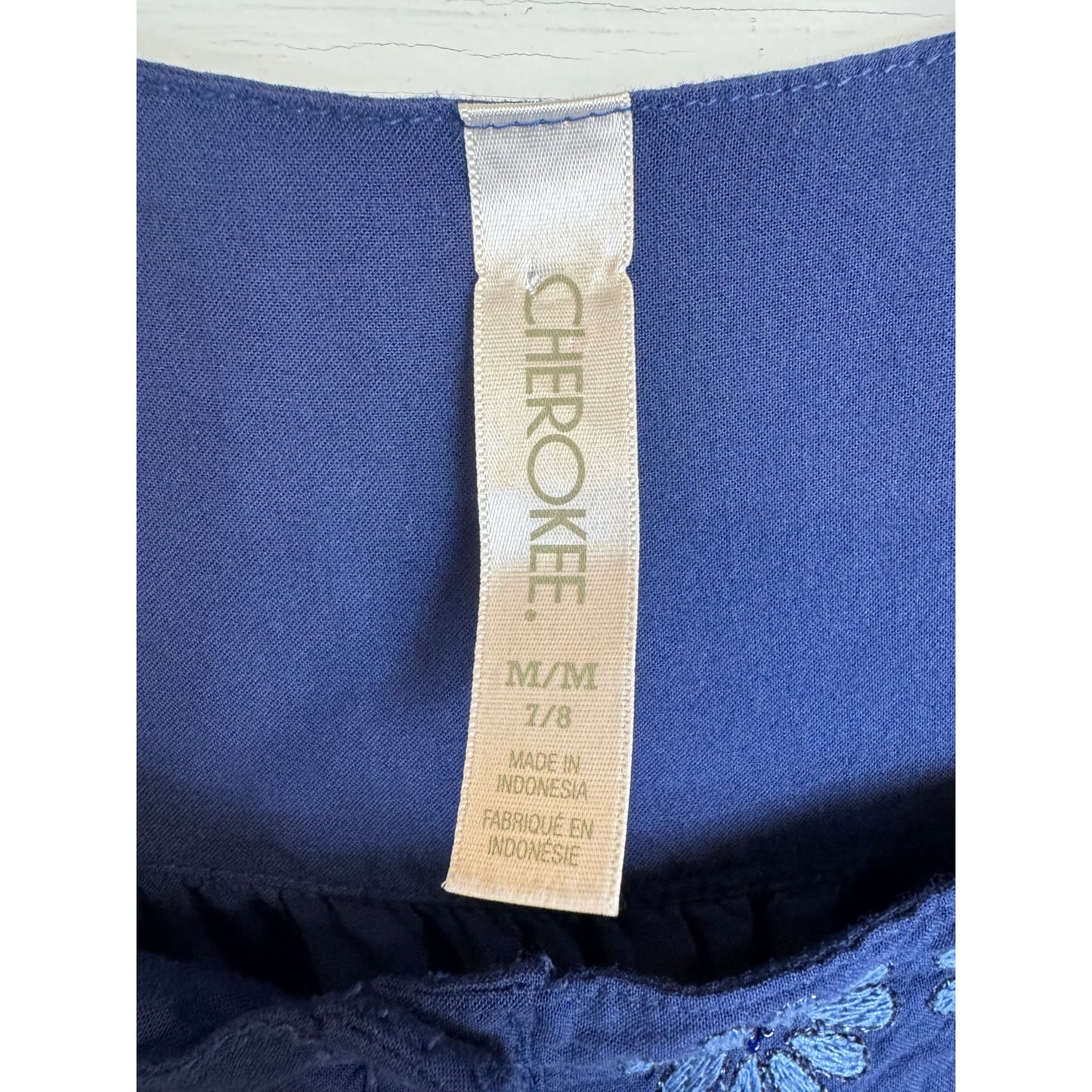 Cherokee 3/4 Sleeve Blouse Girl's Size Medium (7/8)