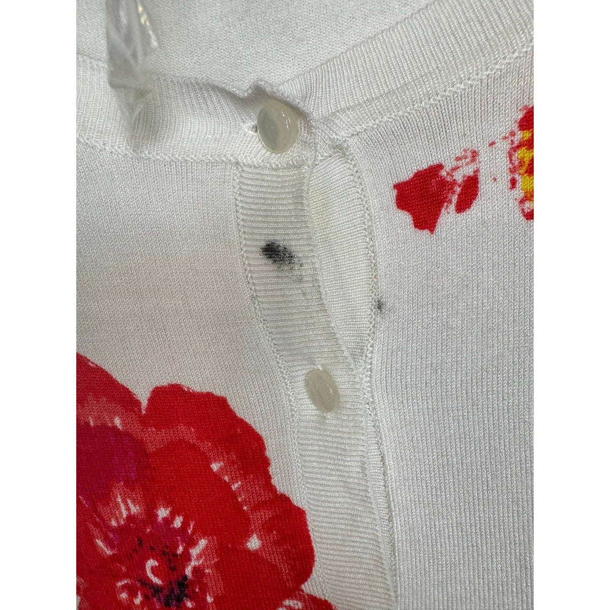 GNW White 3/4 Sleeve Cardigan Women's Large