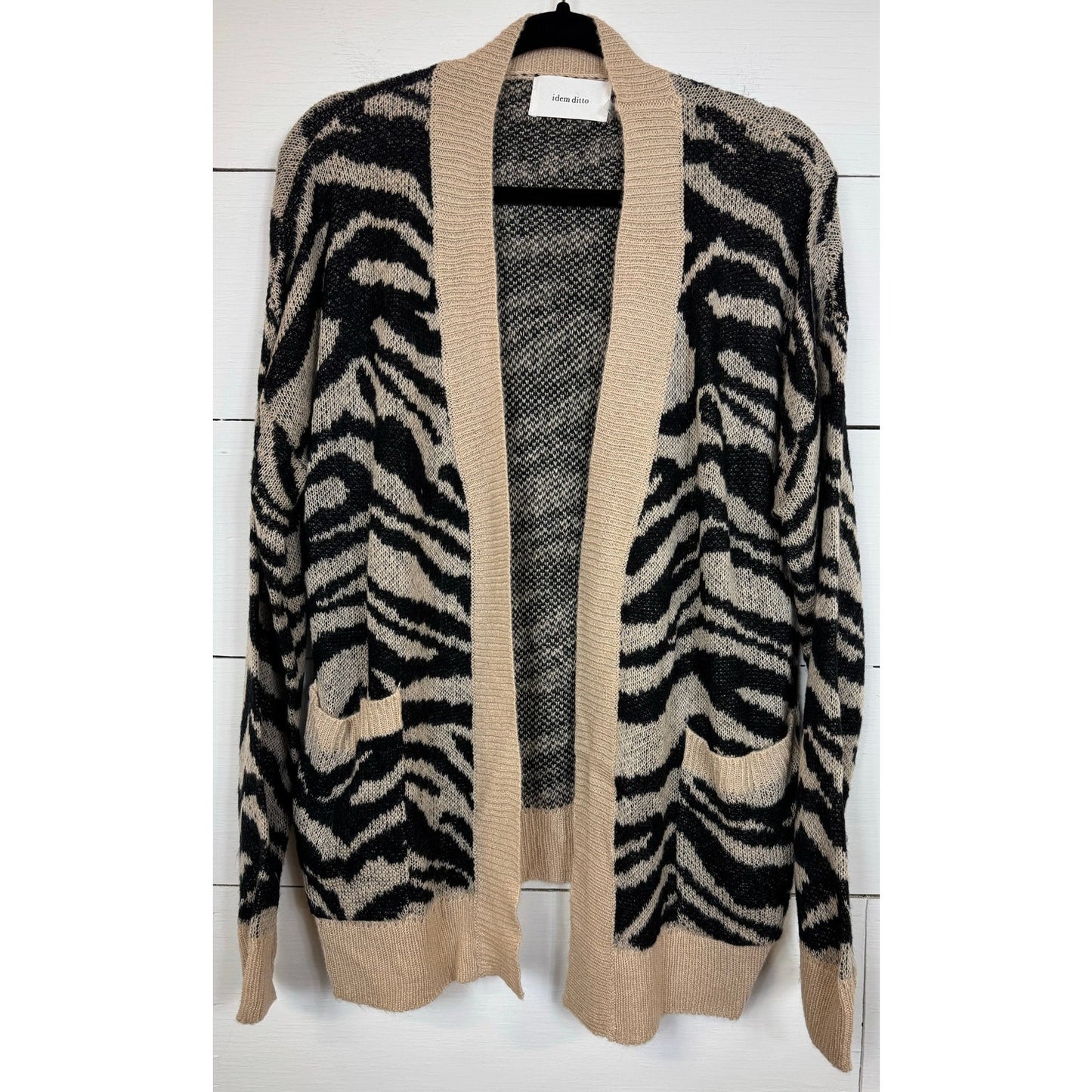 Idem Ditto Animal Print Cardigan Women's Size Small/Medium